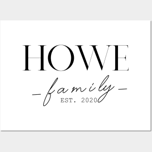 Howe Family EST. 2020, Surname, Howe Posters and Art